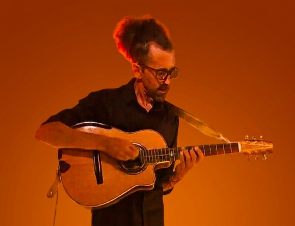 Guitariste en formation acoustique